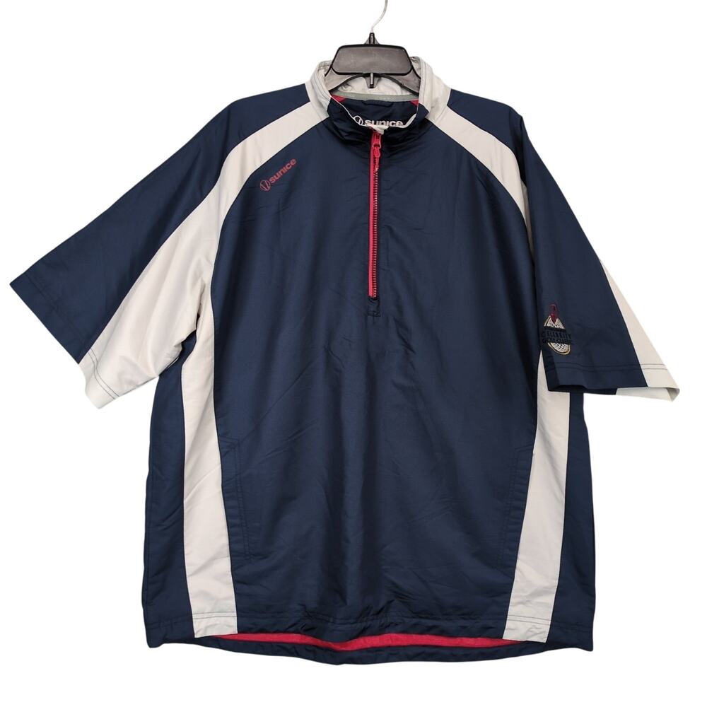 Sunice Sport X20ct Men's XL 1/4 Zip Navy Windbreaker‎ Celebrity Golf Classic